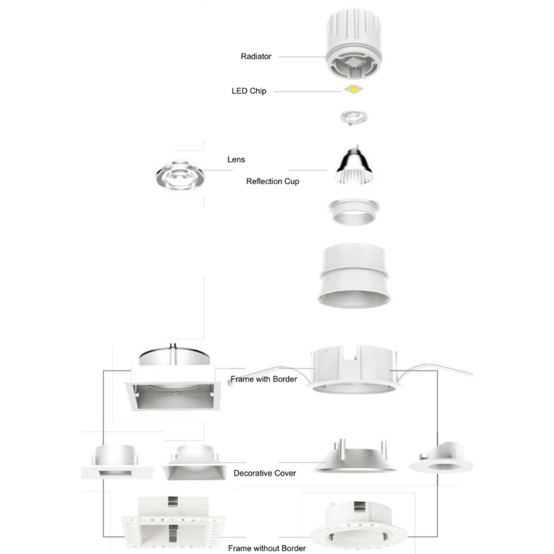 HG7-12W Noble series led down light