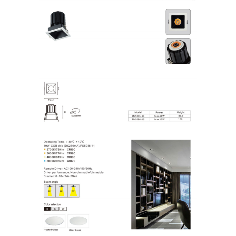 HG508*-20 Aries series led down light