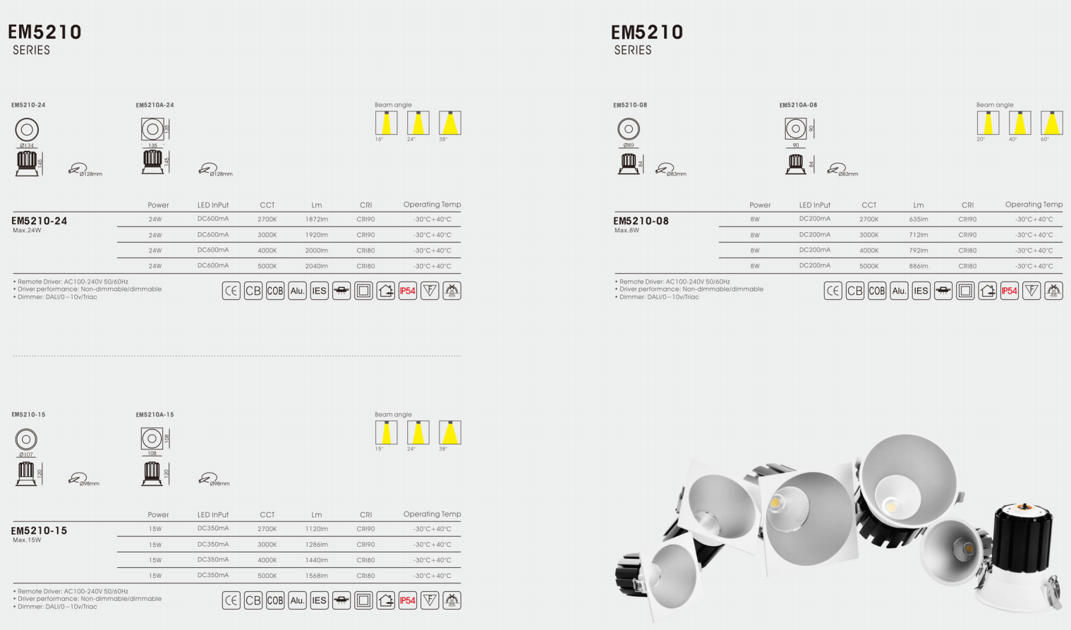 HG5210 Rome series led down light