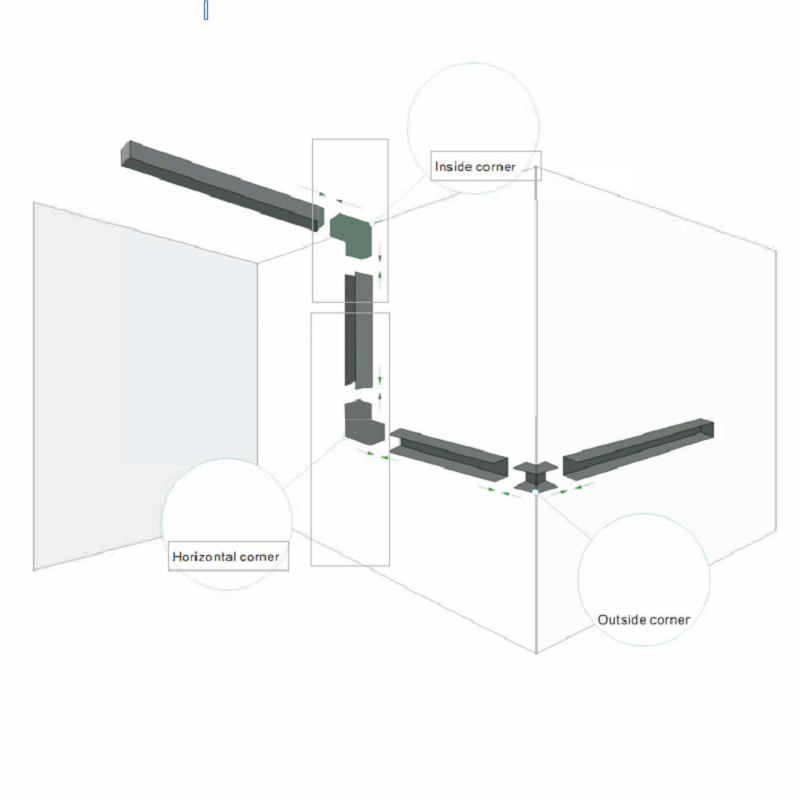 24V Magnetic  Track linear light System