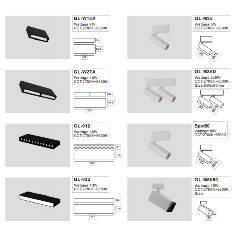 24V Magnetic  Track linear light System